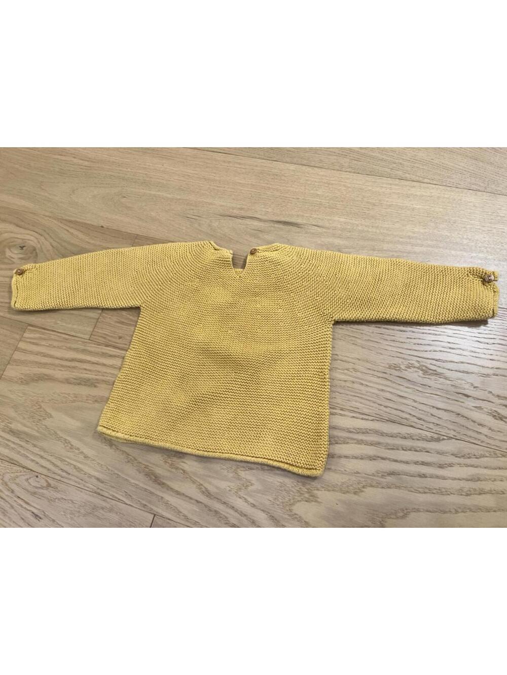 Zara Baby Girl Mustard Yellow Knit Sweater • Size 3-4Y